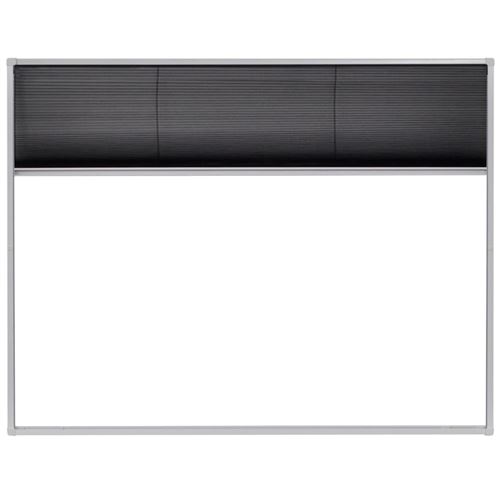 vidaXL Raamhor plissé 130x100 cm aluminium