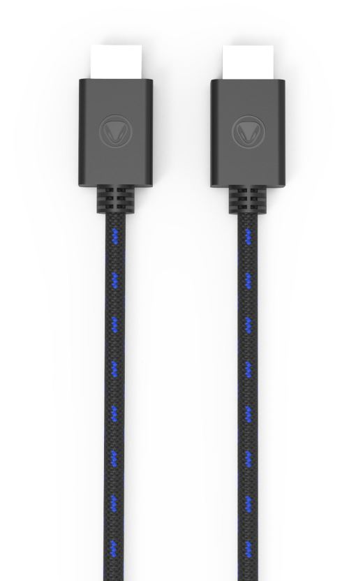 Câble HDMI Pro 4K tressé snakebyte 3 mètres noir bleu