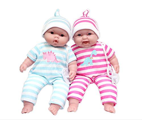 JC Toys Lots to Cuddle Babies, 13-Inch Baby Soft Doll Soft Body Twins, Designed by Berenguer