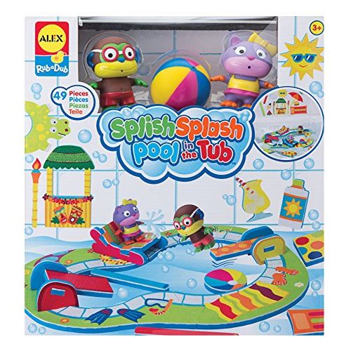 ALEX Toys frotte une piscine Splash Splash dans la baignoire