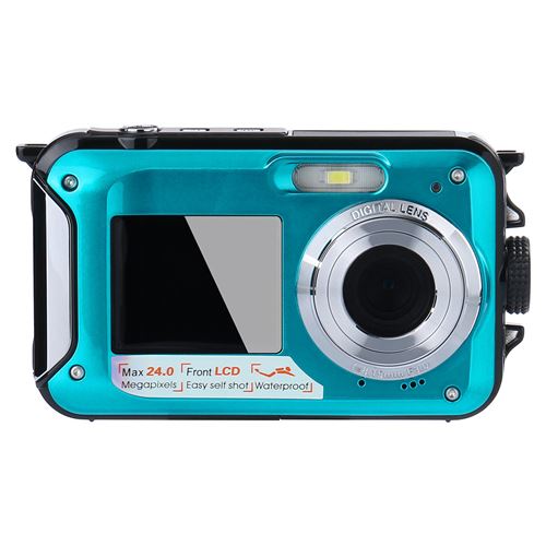 Caméra 1080p Full HD étanche 24 MP bleu