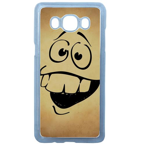 Coque smiley idiot debile compatible galaxy j7 2016 transparent
