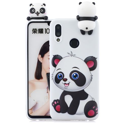 Coque en TPU impression de motifs de poupées mignonnes en 3D adorable panda pour votre Huawei P Smart (2019)/Honor 10 Lite