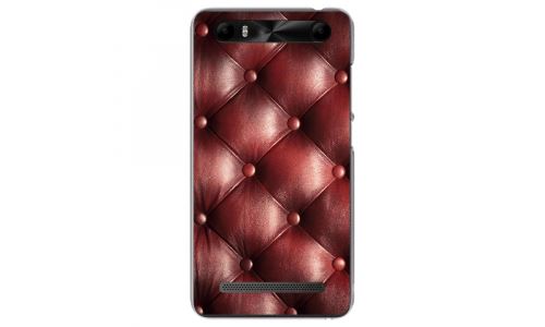 Coque souple pour Konrow Just5 avec impression Motifs effet capitonné bordeau