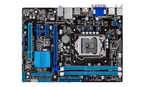 ASUS  B75M-A - Carte-m&egrave;re - micro ATX - Socket LGA1155 - B75 Chipset - USB 3.0 - Gigabit LAN - carte graphique embarqu&eacute;e (unit&eacute; centrale requise) - audio HD (8 canaux) 