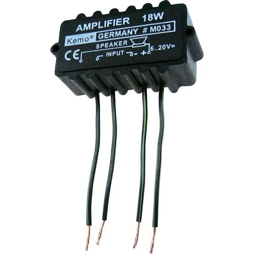 Non Communiqué Module Amplificateur Kemo (Kit Monté) 6 - 20 V/Dc Puissance De Sortie: 18 W 1 Pc(S)