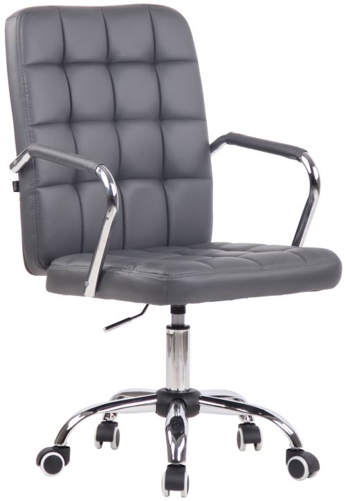 CLP Fauteuil de bureau Terni Gris/Similicuir