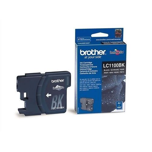 Brother LC1100BK - Noir - original - cartouche d'encre - pour Brother DCP-185, 395, 585, 6690, J715, MFC-490, 5490, 790, 795, 990, J615; Justio MFC-5890