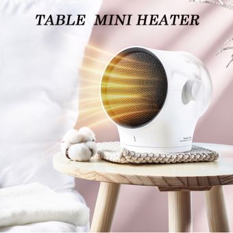 16 37 sur bureau mini chauffage d appoint silencieux du ventilateur reglage rechauffeur d air safe rotatif wen369 achat prix fnac