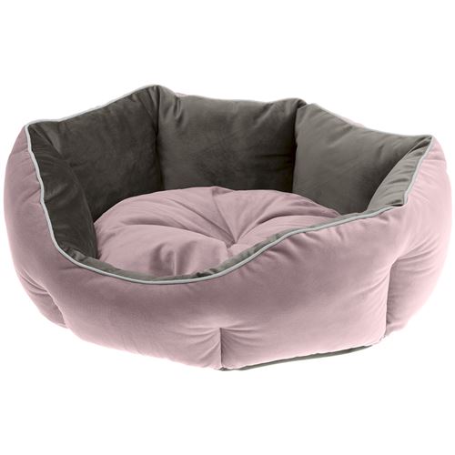 Meilleurs prix pour Ferplast Ferplast Divan pour chats et chiens QUEEN 45 con coussin, couchage rembourré pour animaux, double-face, velours doux, lavable, 44x40x16, rose Rose