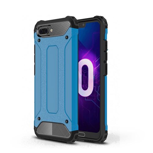 Coque en TPU hybride de garde d'armure bleu bébé pour votre Huawei Honor 10