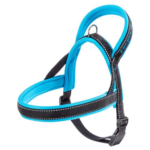 Ferplast harnais de type suédois pour chiens SPORT DOG P SMALL, adaptabilité parfaite, rembourrage souple, coutures réfléchissantes, étiquette porte-nom, A: 48 cm - B: 58÷71 cm Bleu