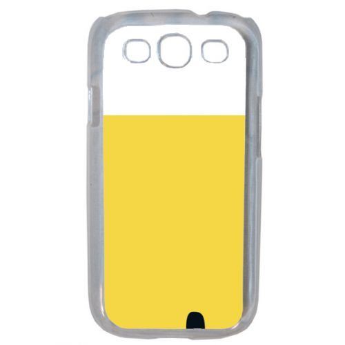Coque taxi sur fond jaune compatible samsung s3 mini transparent