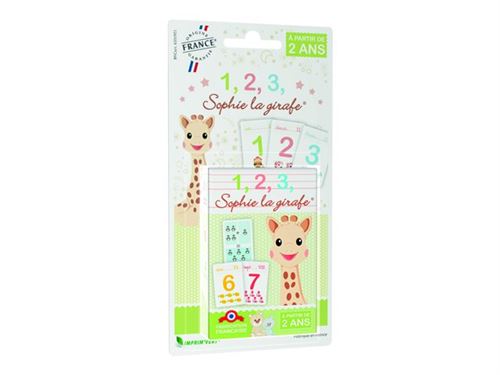 Sophie la girafe - 1,2,3 - jeu de cartes