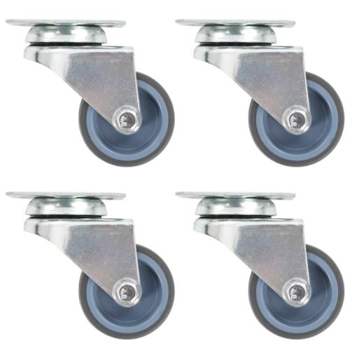 8 pcs Roulettes pivotantes doubles 50 mm