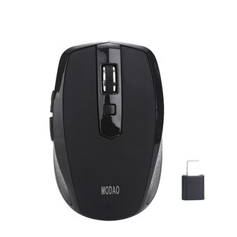 Souris sans Fil Wireless Office Mouse USB + USB-C (Type C) - Noir