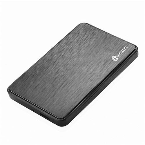 Boîtier HDD 2.5 SATA avec USB 3.0 en aluminium noir BEHED25USB3