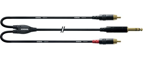 Cordial FairLine CFY3VCC (câble Y jack ST/ 2 x RCA M) 3m