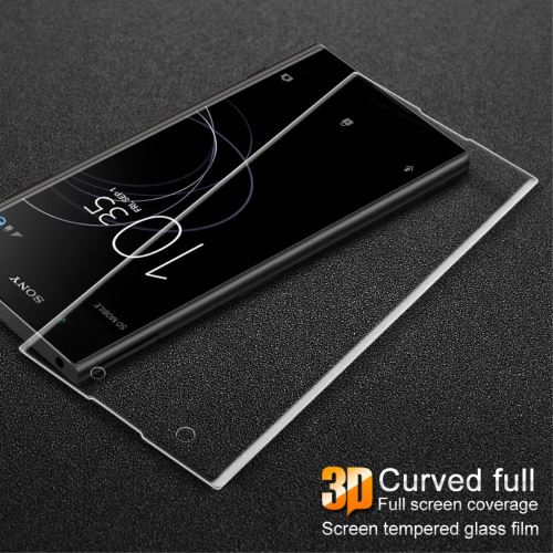 Protecteur écran en verre trempé couverture complète courbes 3d transparent film écran plein pour votre Sony Xperia XA1 Plus