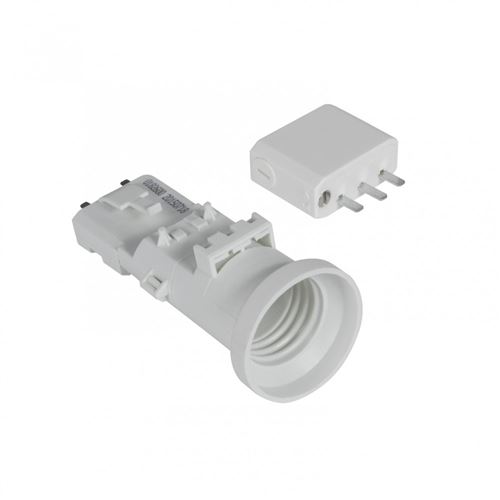 Douille B22 et fiche DCL plastique blanc DEBFLEX