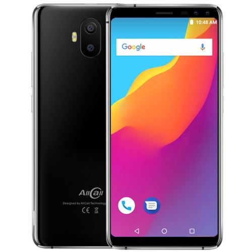 Smartphone AllCall S1 - X 3G Phablet 2 Go RAM 16 Go ROM 5.5 pouces Android 8.1 MT6580 Quad Core 13.0MP + 2.0MP Noir