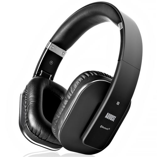 August EP650 - Écouteurs avec micro - circum-aural - Bluetooth - sans fil - NFC* - noir