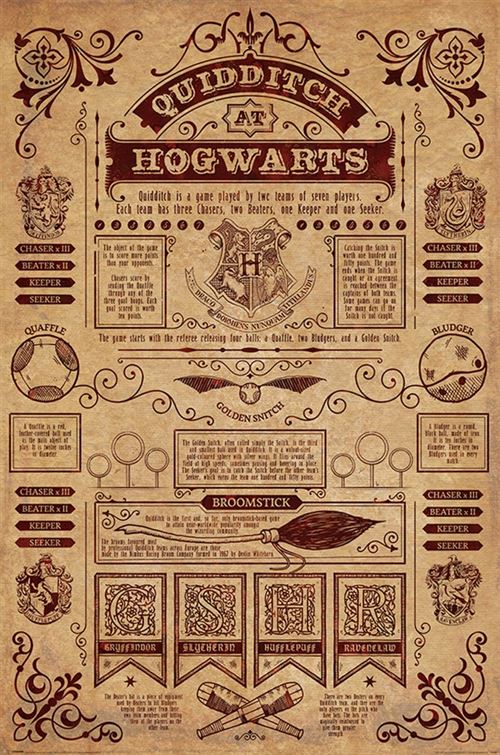 Harry Potter Maxi Poster 61 x 91,5 cm Quidditch At Hogwarts