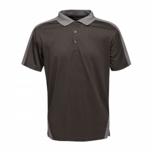 Regatta - Polo CONTRAST - Homme (L) (Noir / gris) - UTRG3573