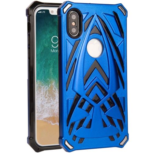 iPhone X Coque Protection Plastique Bleu ALS48130