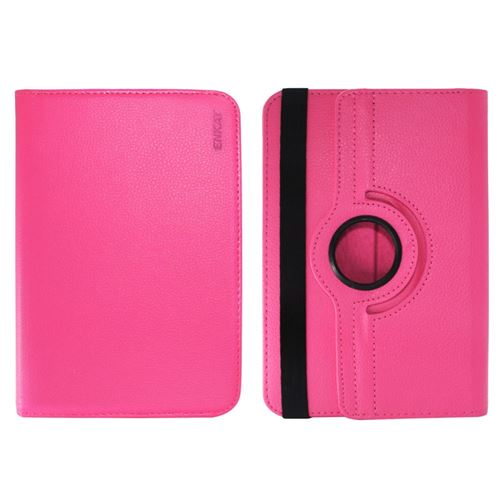 Etui en PU rotation à 360 degrés rose pour votre Tablet 10 inch