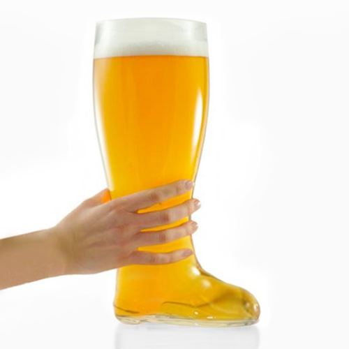 Verre à bière géant en forme de botte - XXL foot pied pinte