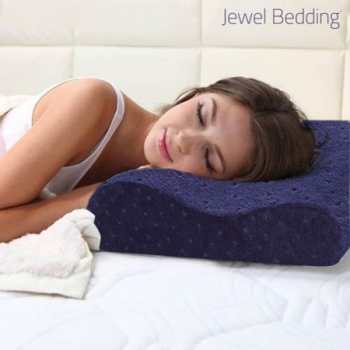 Oreiller ergonomique en mousse viscoélastique - Coussin mousse Cervicale à Mémoire de Forme Maintien de la Nuque