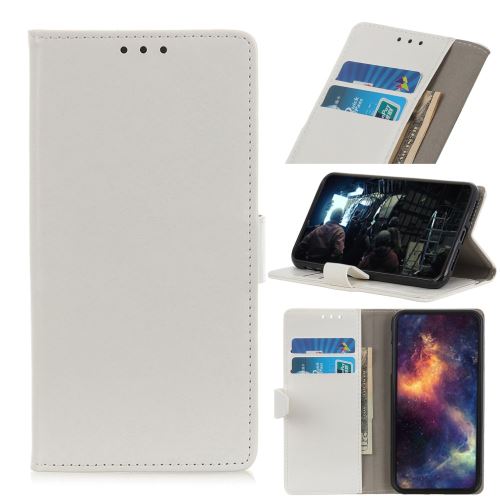 Etui en PU crazy horse avec support blanc pour Nokia 3.2