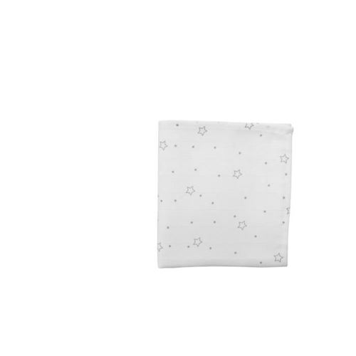 DOMIVA Maxi lange - Bambou 120g/m2 - 120x120 cm - Imprimée étoiles grises