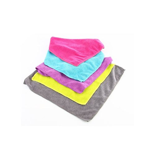Chiffons microfibres - Lot de 5 chiffons multi usages - Accessoire ménage