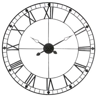 Horloge Murale Géante Vintage Gris Achat Prix Fnac