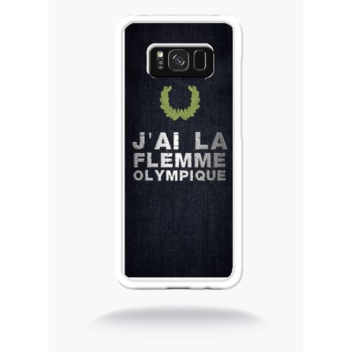 Coque J Ai La Flemme Olympique Compatible Samsung S8+ Bord Transparent