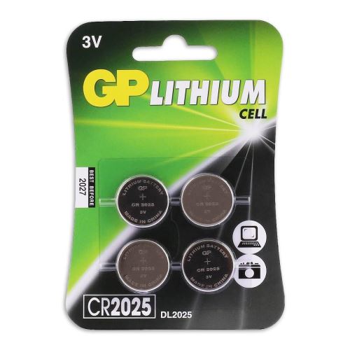 GP batterie - CR2025 - Li x 4