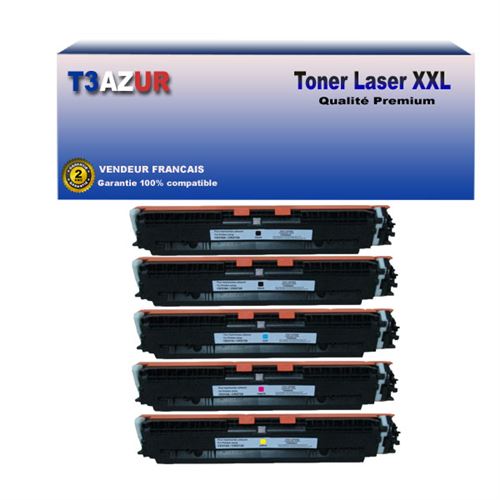 T3AZUR- Lot de 4 Cartouches compatibles avec Brother LC223 XL - La