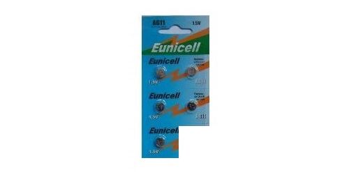 EUNICELL - Lot de 5 PILES AG11 362 361 LR721 SR721 SR721SW sr720 SR58
