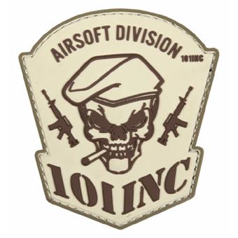 Écusson PVC Marron – Airsoft – Motif 'Like A Boss' (neuf)