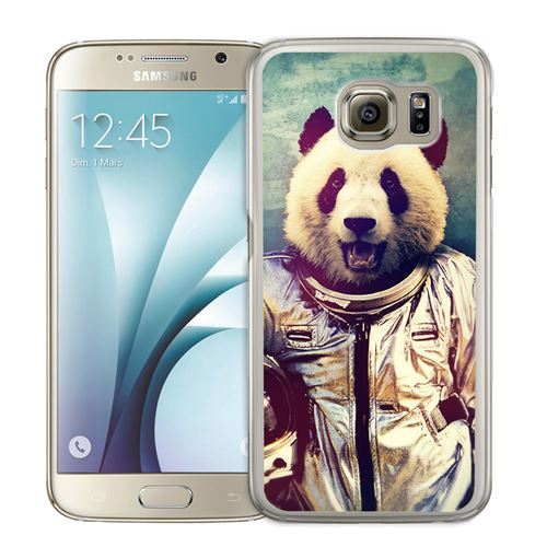 Coque pour Samsung Galaxy S7 Edge animal astronaute panda