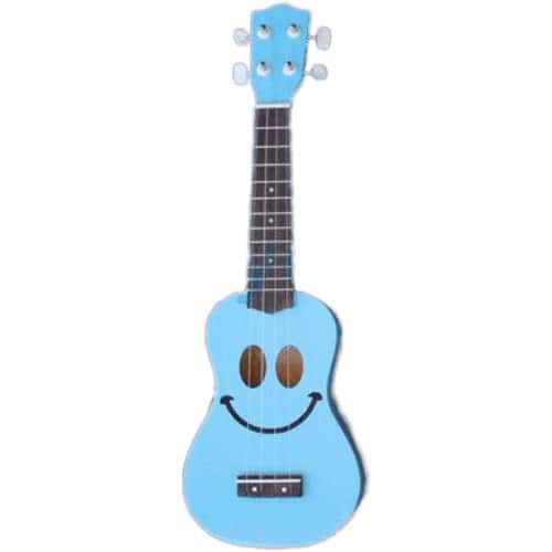 Mahalo U-SMILE-LBU - Ukulele Smiley Bleu + Housse
