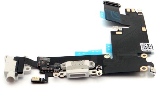 Microspareparts mobile mobx-ip6-int-2w charging port noir, blanc 1pièce(s) pièce de rechange de téléphones mobiles
