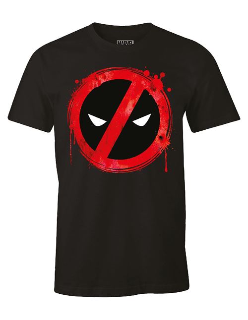 T-shirt Deadpool Marvel - Forbiden Splash Head - Noir - taille XL