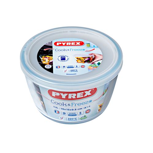 Plat rond cook & freeze 1,1 l verre 15.00 cm PYREX 15.00x15.00 cm - Image 4