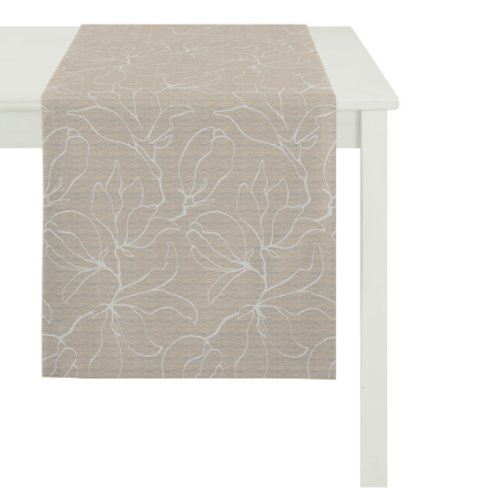 Apelt 4887_48 x 135 _25 chemin de table en jacquard magnolia tons