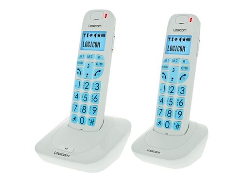 Logicom Confort 250 - téléphone sans fil avec ID d'appelant + combiné supplémentaire
