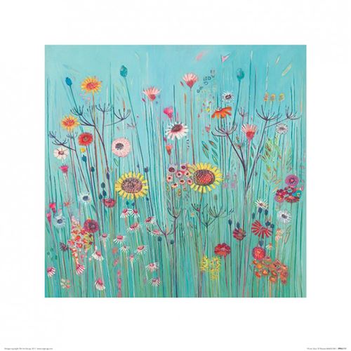 Prés De Fleurs Poster Reproduction - Picnic Days, Shyama Ruffell (40x40 cm)
