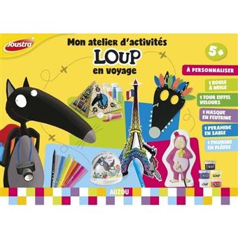 Kit créatif Joustra Le loup Multi activités Loup en voyage